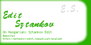 edit sztankov business card